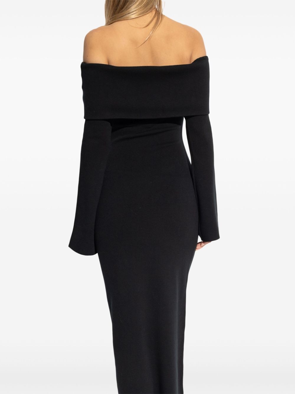 off-shoulder maxi dress - 4