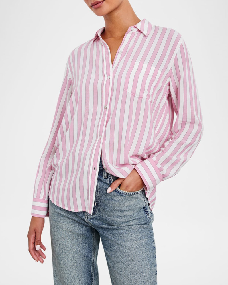 Rails Wren Striped Button-Front Shirt outlook