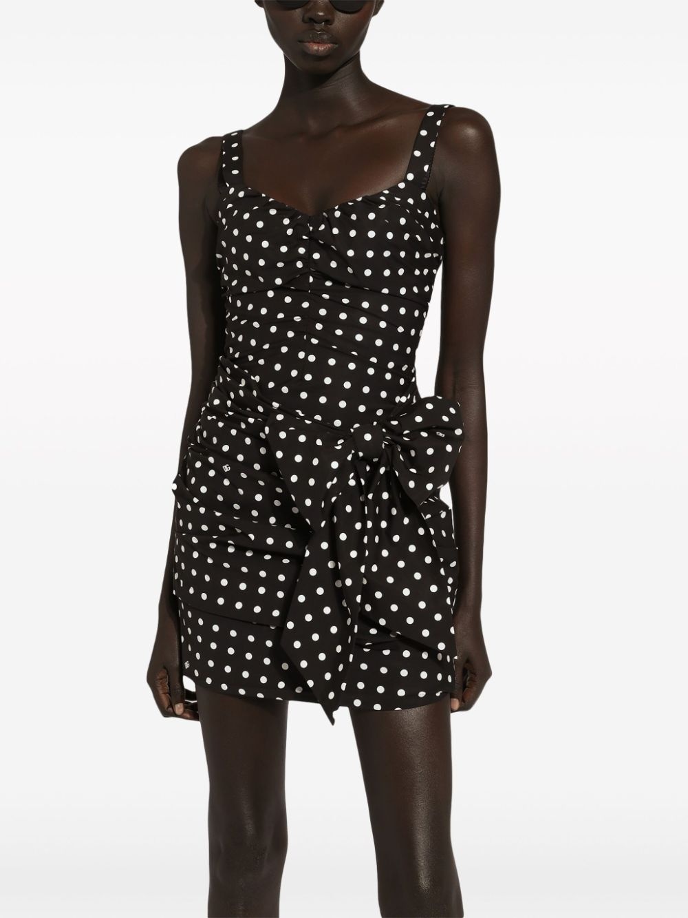 polka-dot mini dress - 5