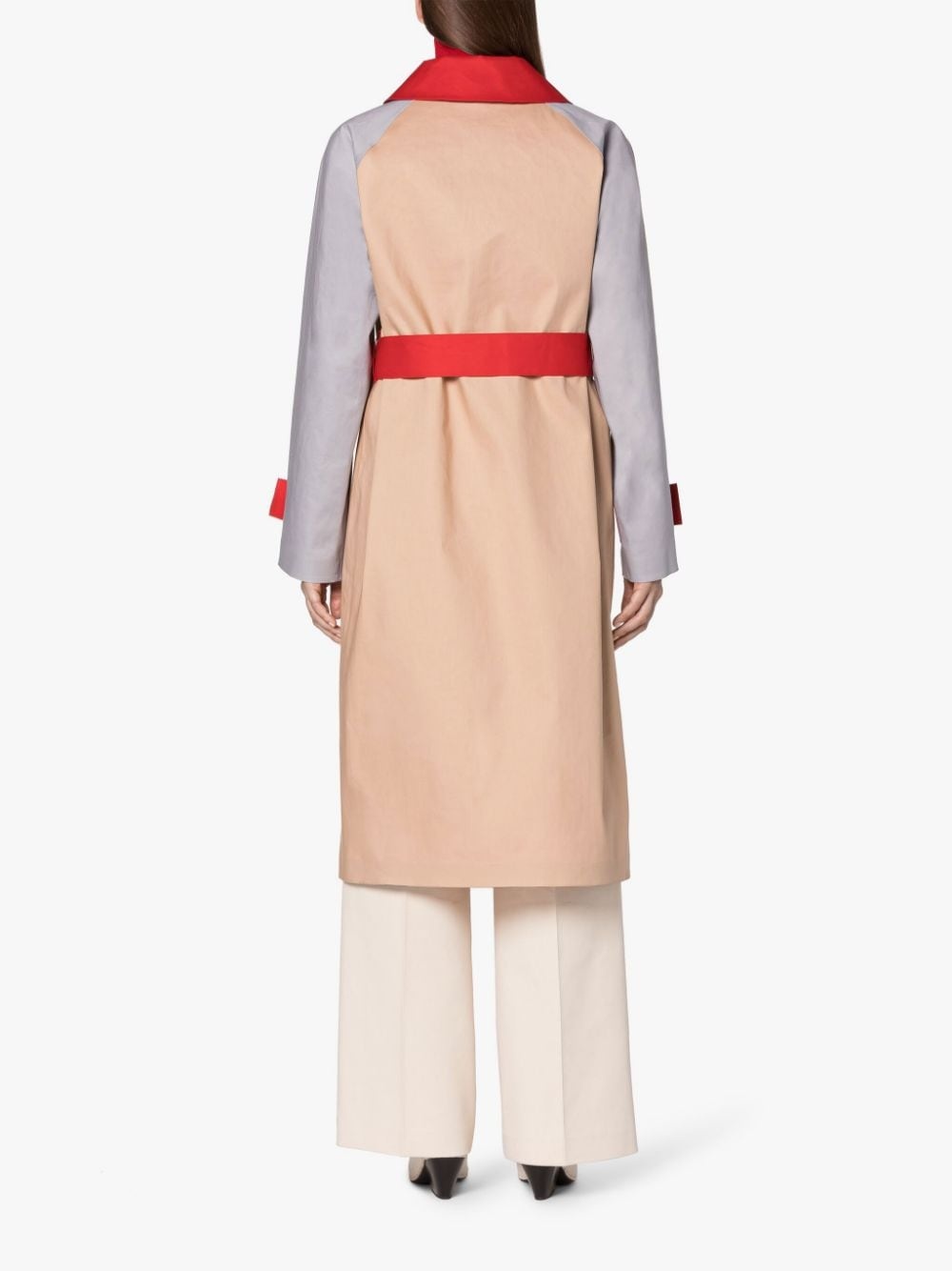 AVA MAPLE SUGAR BONDED COTTON TRENCH COAT - 4