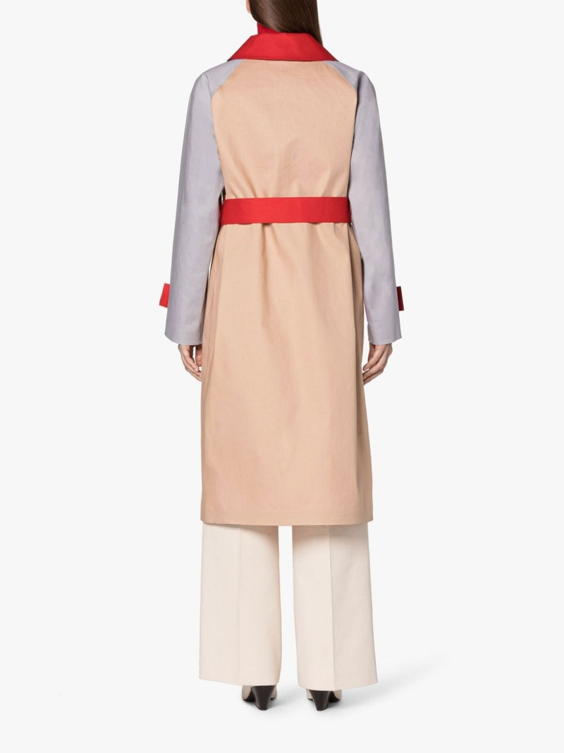 AVA MAPLE SUGAR BONDED COTTON TRENCH COAT 4