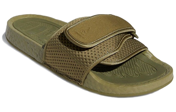 adidas x Pharrell Boost Slides 'Olive Cargo' FY6141 - 3