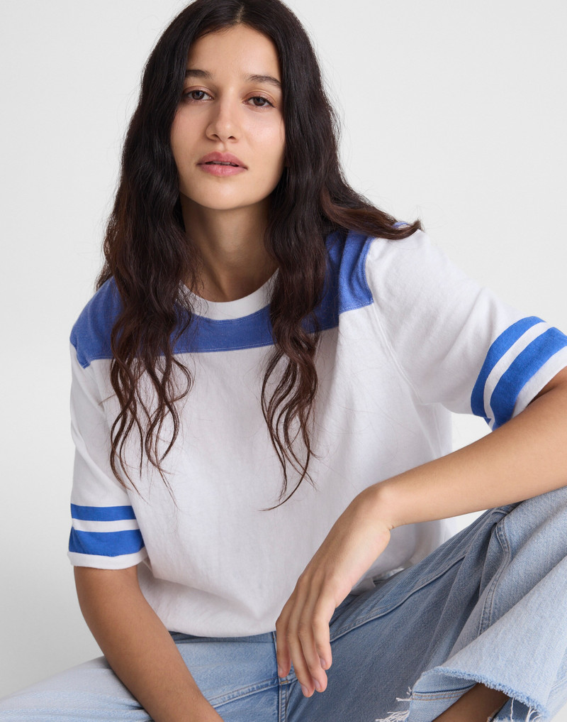 The Relaxed Varsity Tee in Vintage Jersey 2