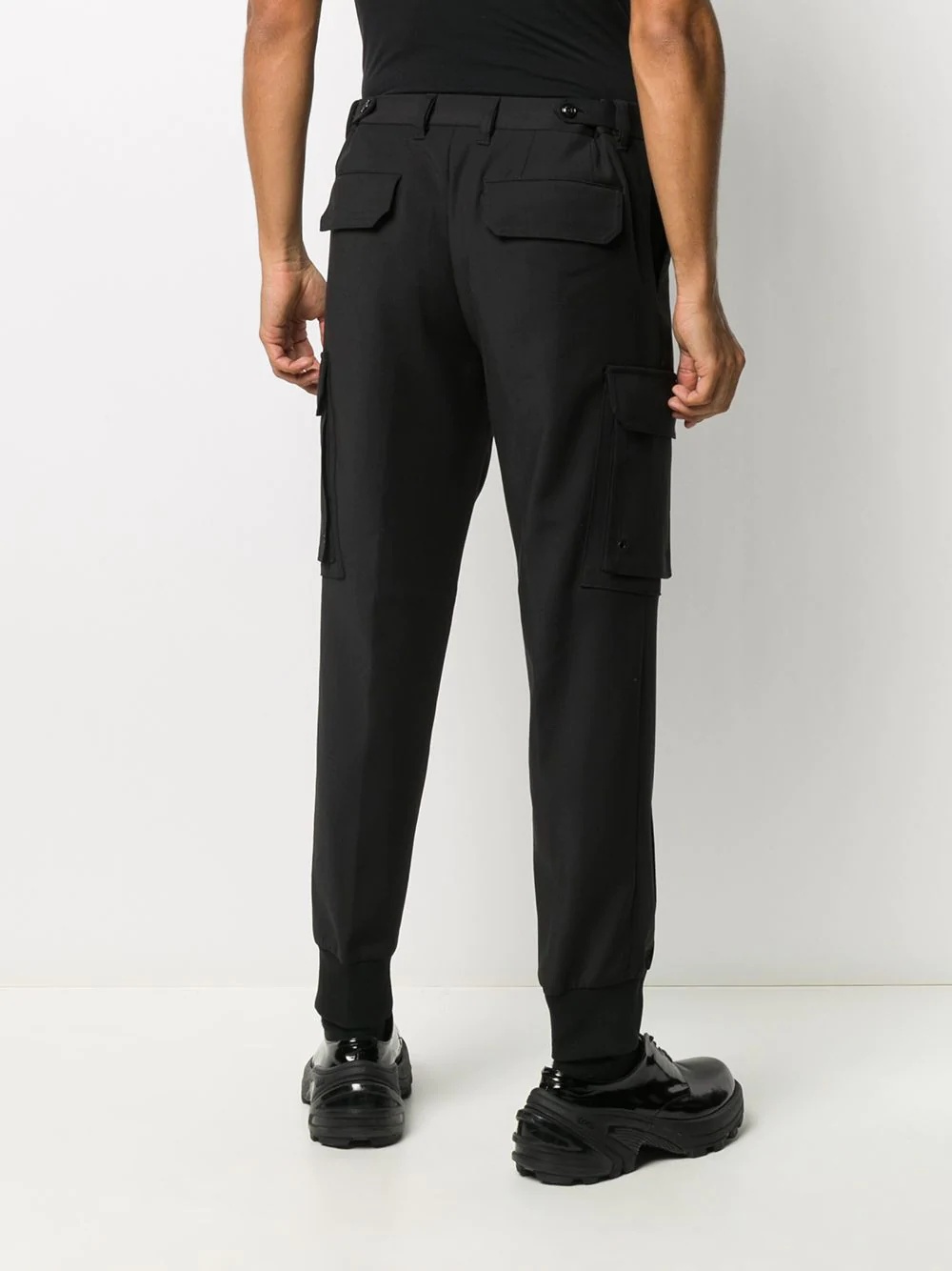 tapered-fit cargo trousers - 4