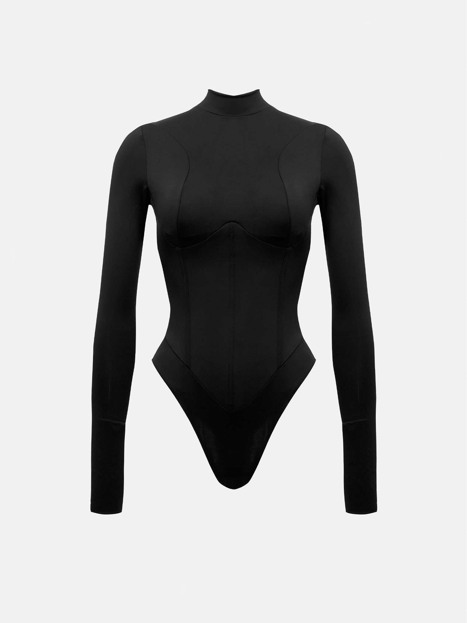 CAT CALL PADDED BODYSUIT BLACK - 7