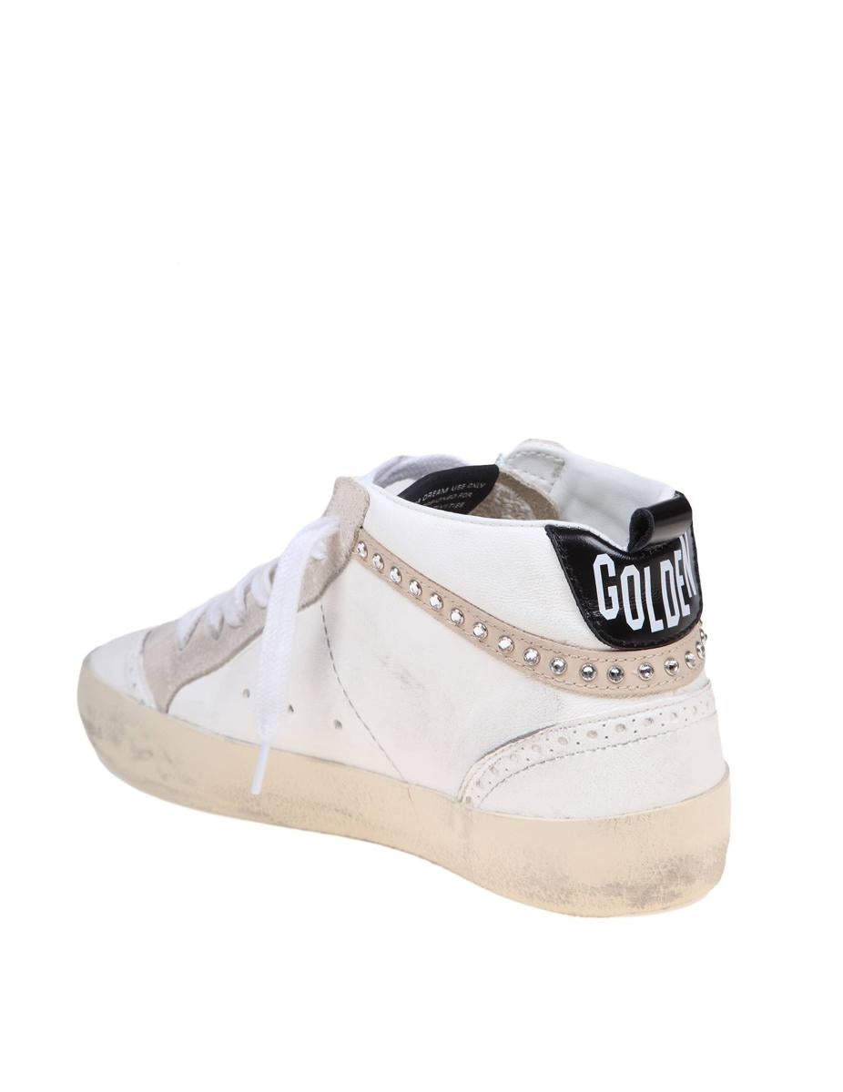 GOLDEN GOOSE LEATHER AND SUEDE SNEAKERS - 5