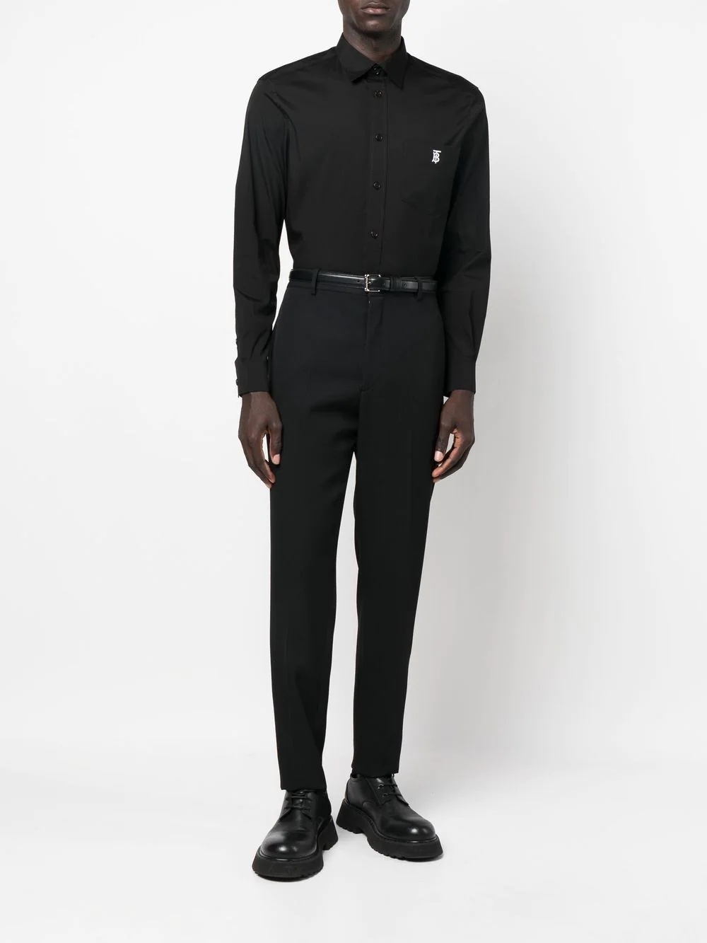 logo-embroidered shirt - 2