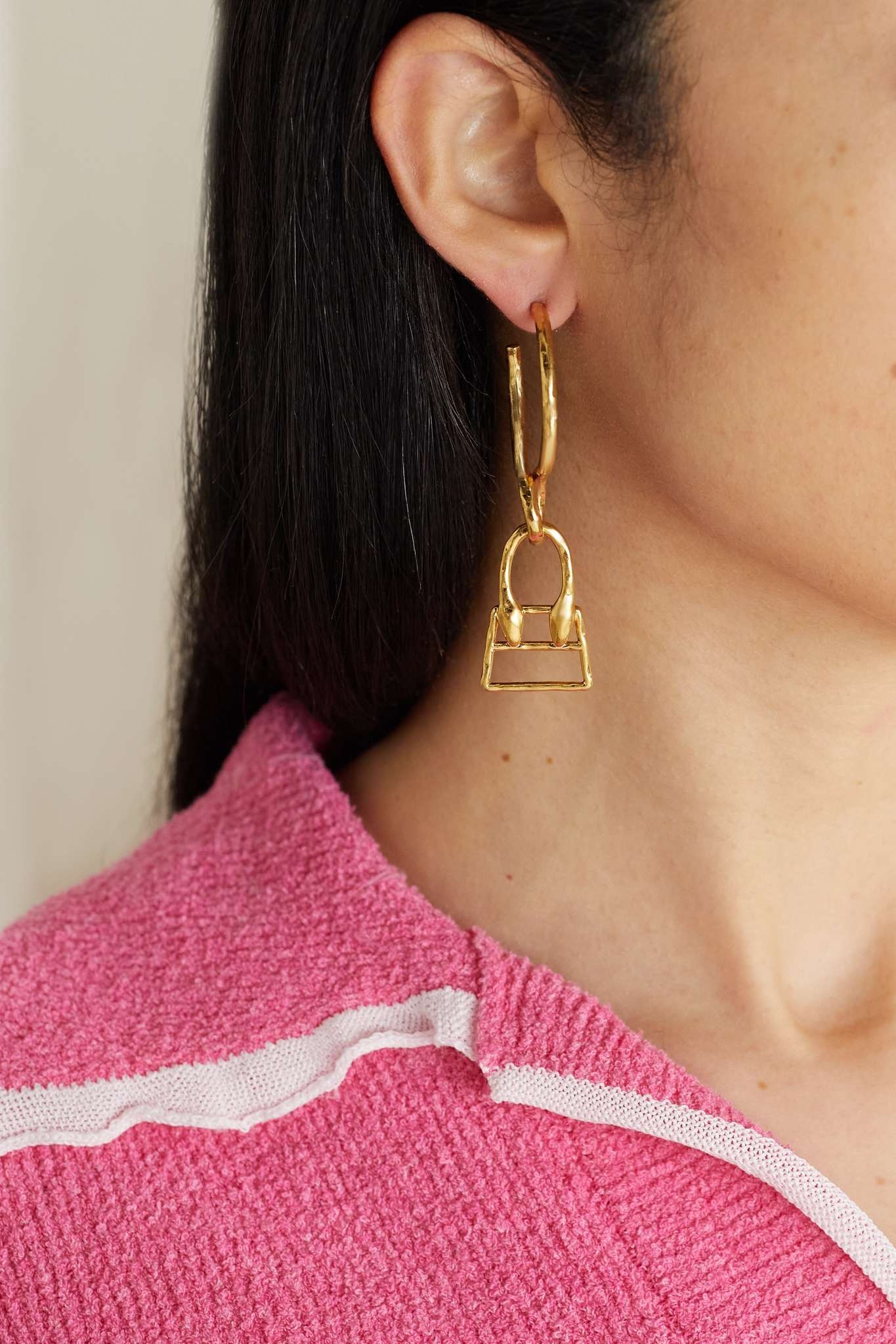 Le Chiquita gold-tone hoop earrings - 2