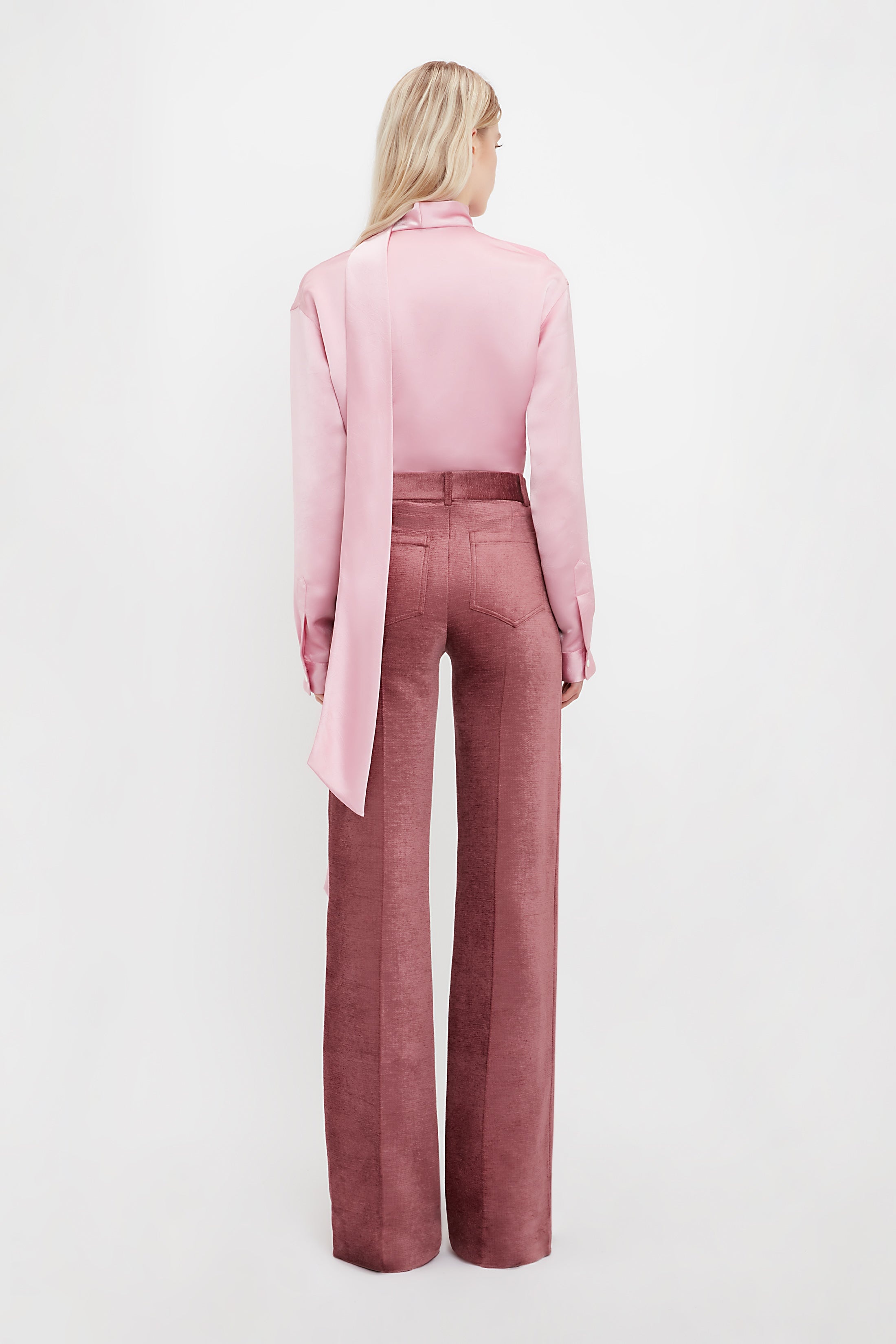 Alina Tailored Trouser In Plum - 4
