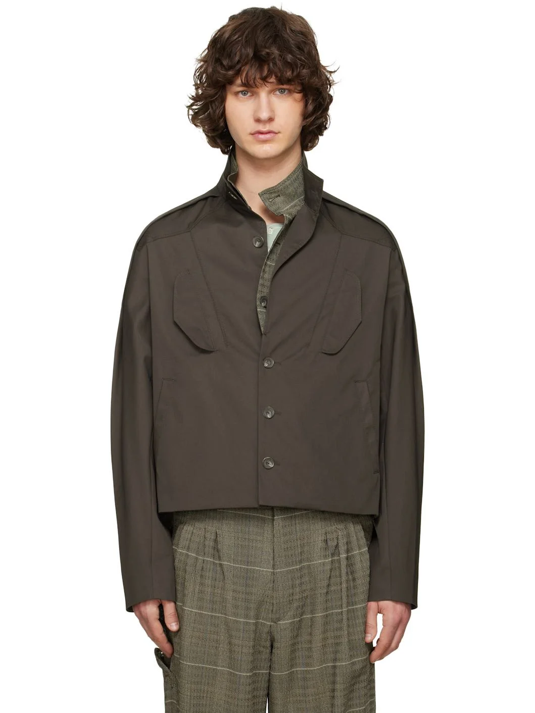 Brown Egreta Jacket - 1