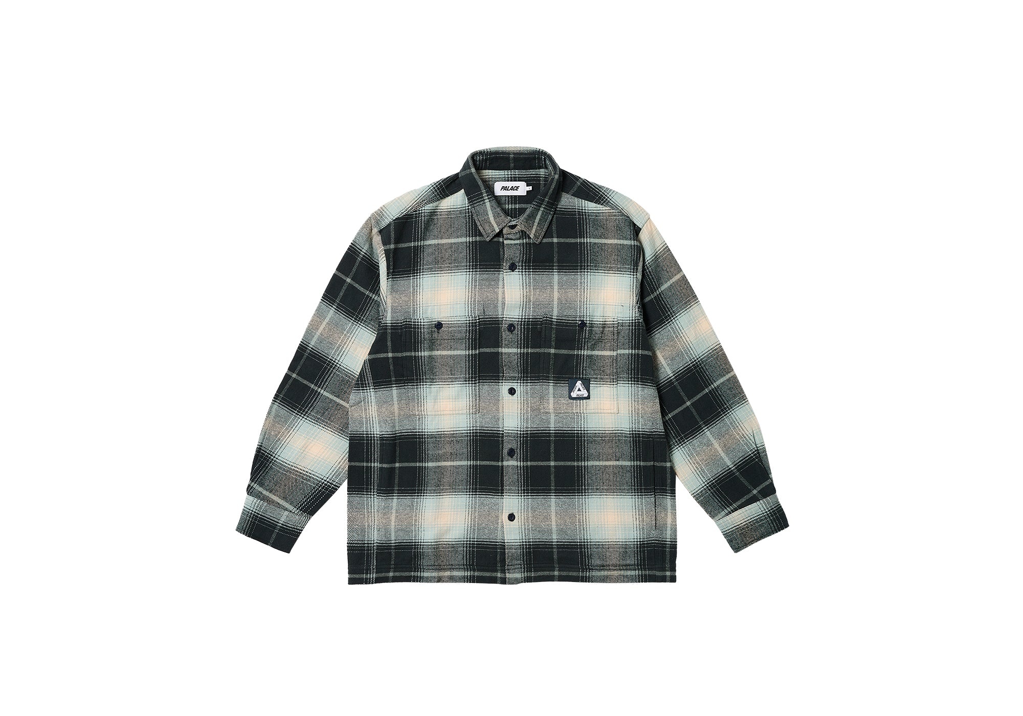 WORK SHIRT GREY / BLUE - 1