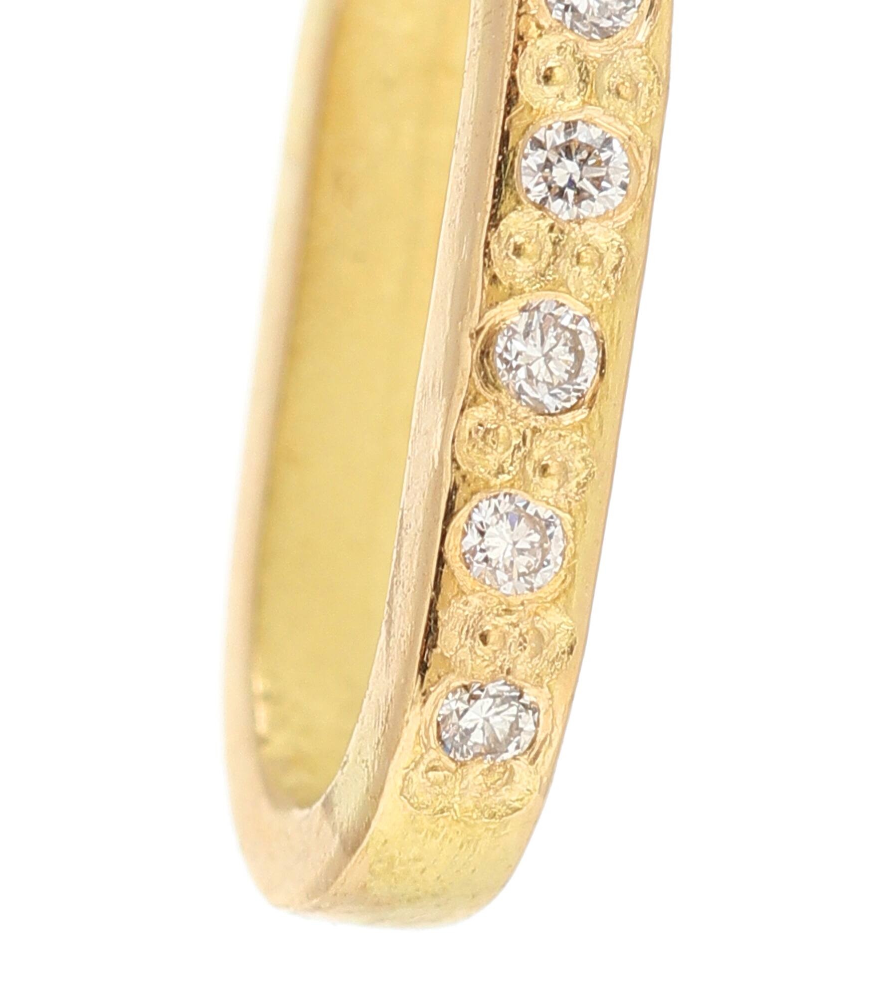 L'Amore Chain 18kt yellow gold single earring - 4