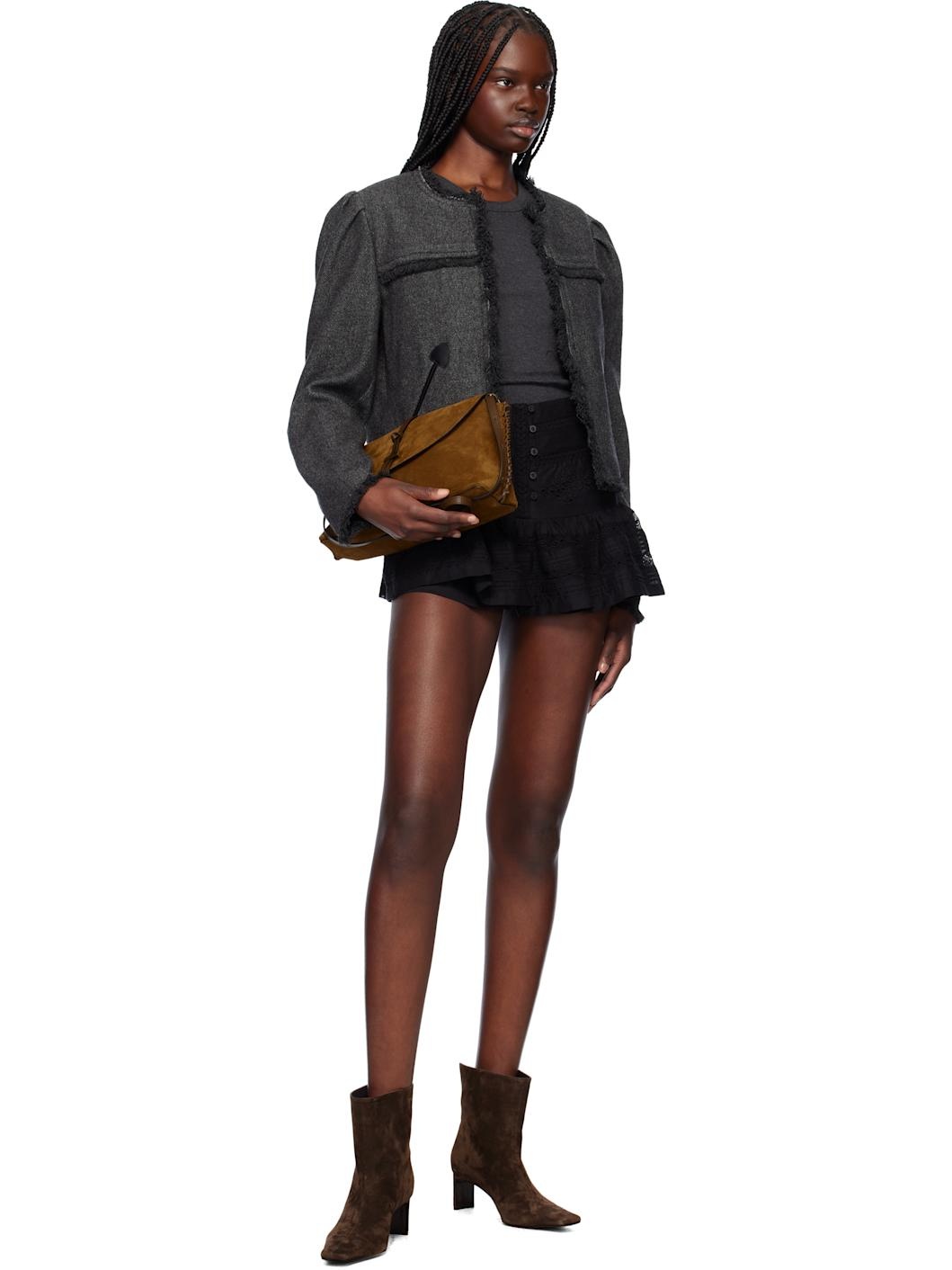 Black Darine Miniskirt - 4