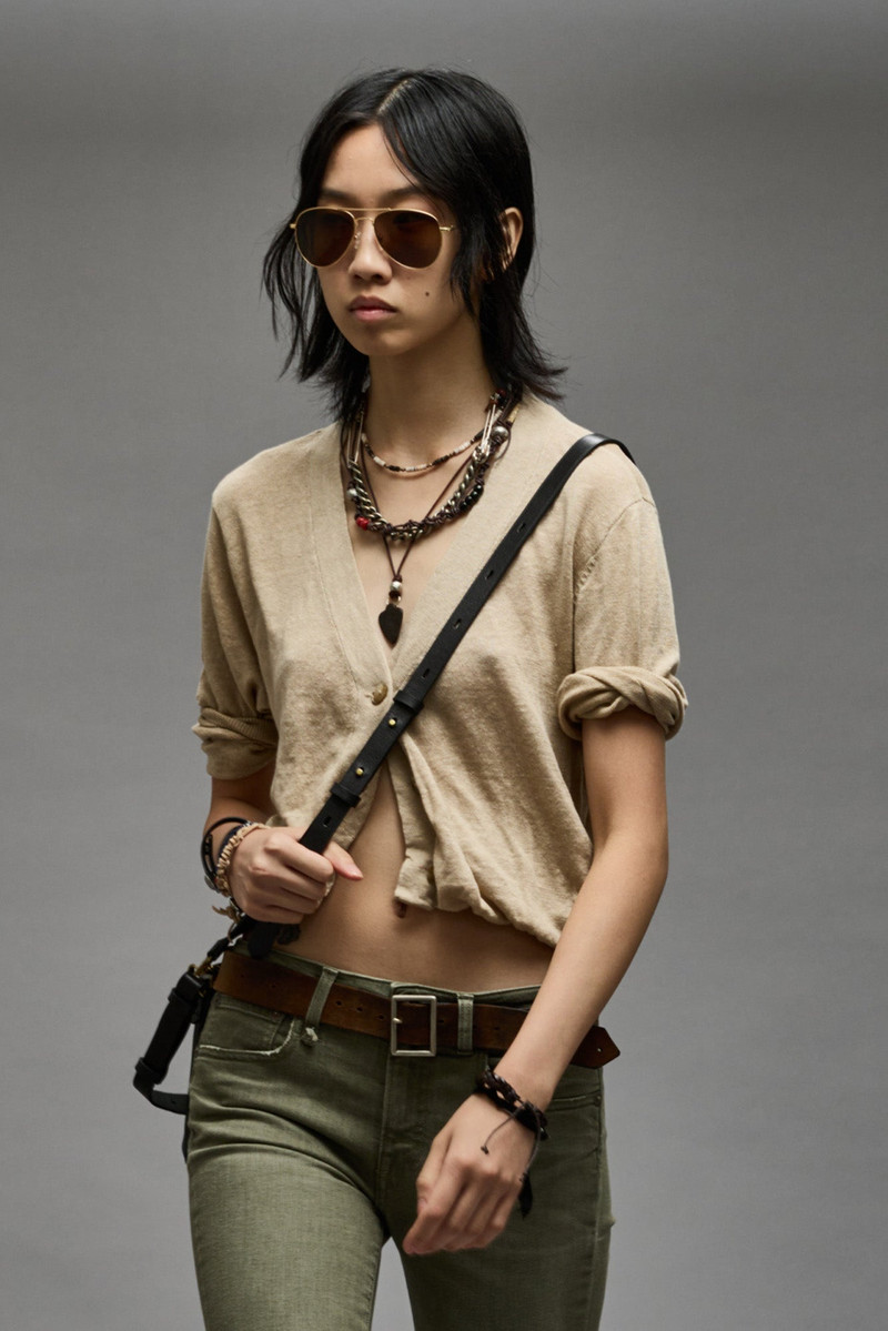 R13 BALLOON CARDIGAN - KHAKI outlook