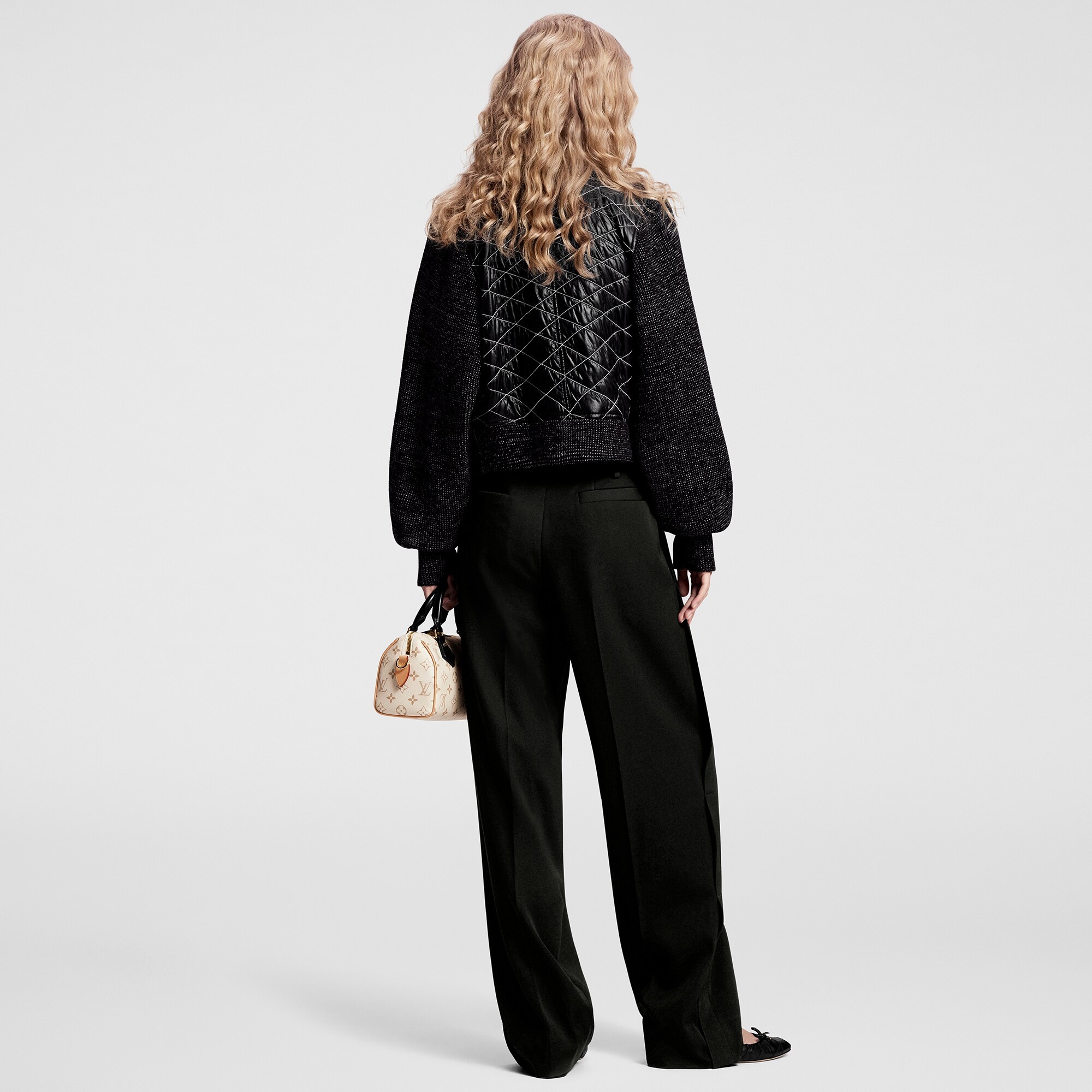 Quilted Malletage Bomber Jacket - 3