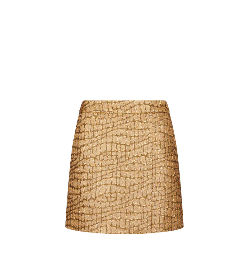 CROCO JACQUARD MINI SKIRT 1