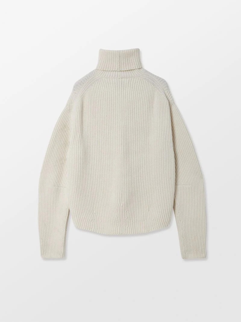 RIB KNIT TURTLE NECK - 8