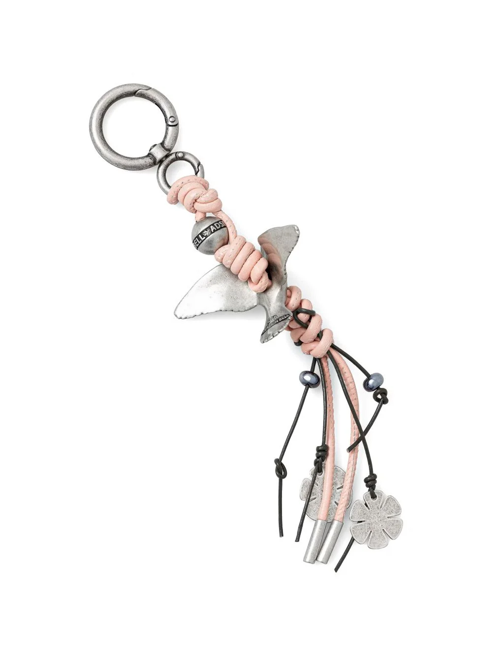 Lucky Bird flower-detail keyring - 1