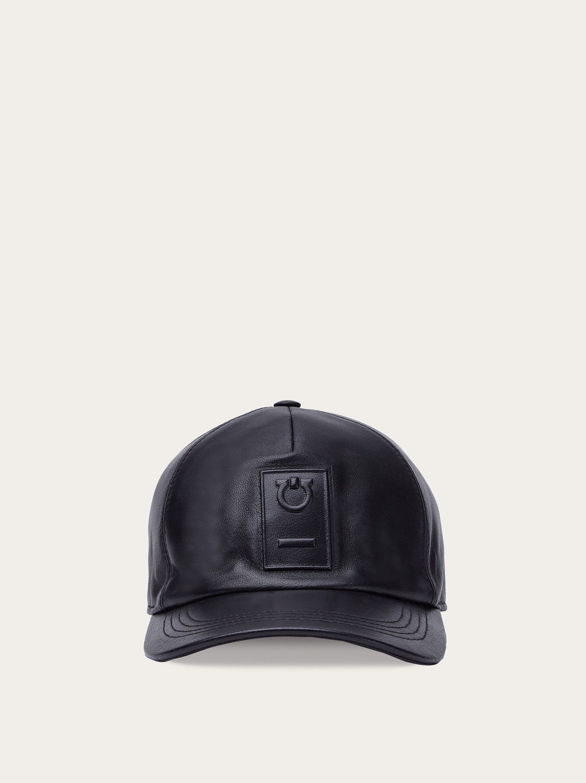 Nappa leather baseball cap - 1