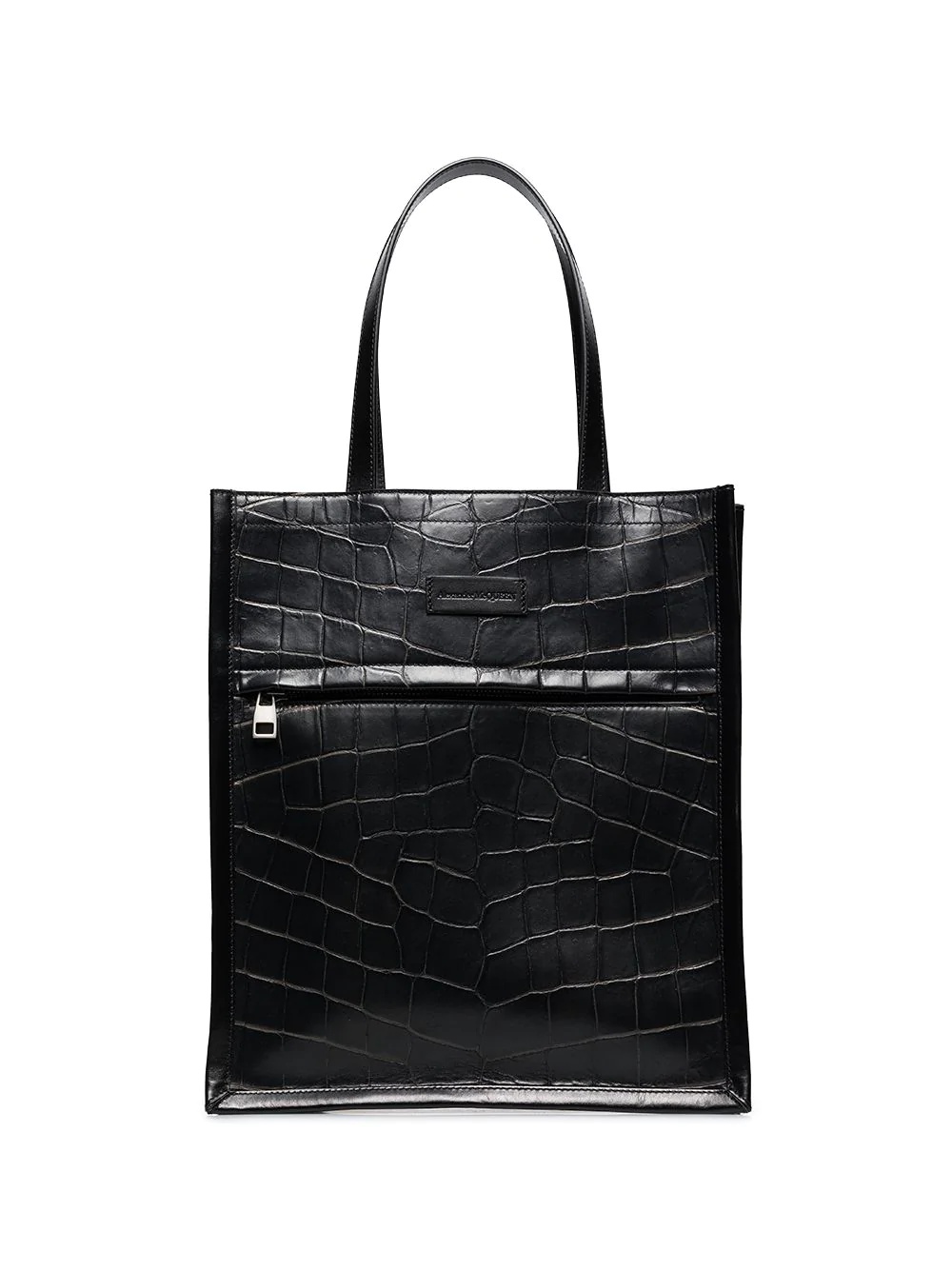 croc effect tote bag - 1