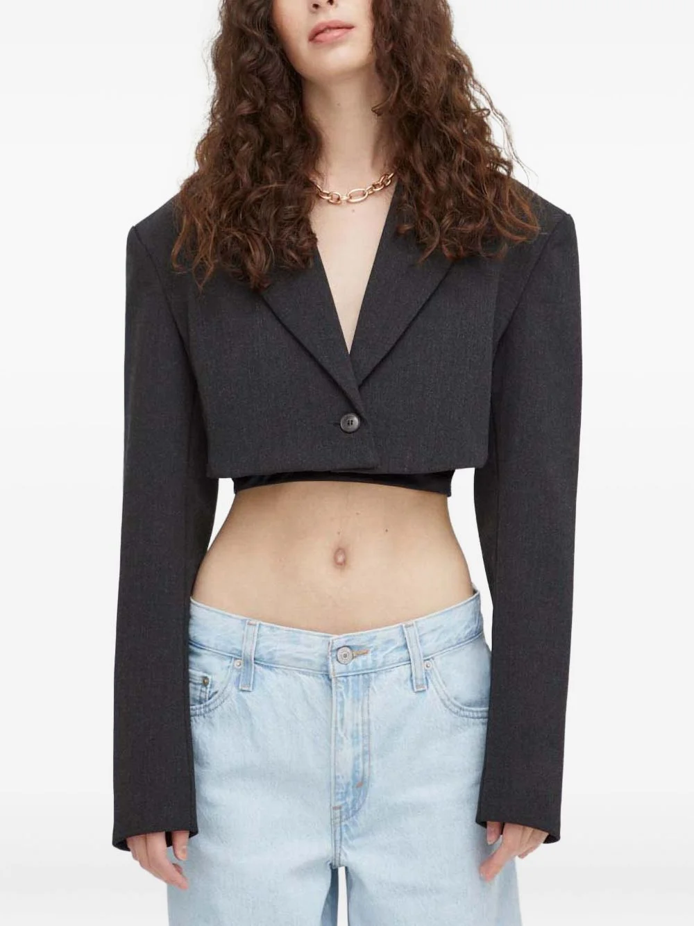 buttoned bolero top - 1