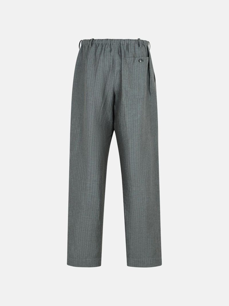 Dries Van Noten 'PENNY' GREY LINEN BLEND TROUSERS outlook