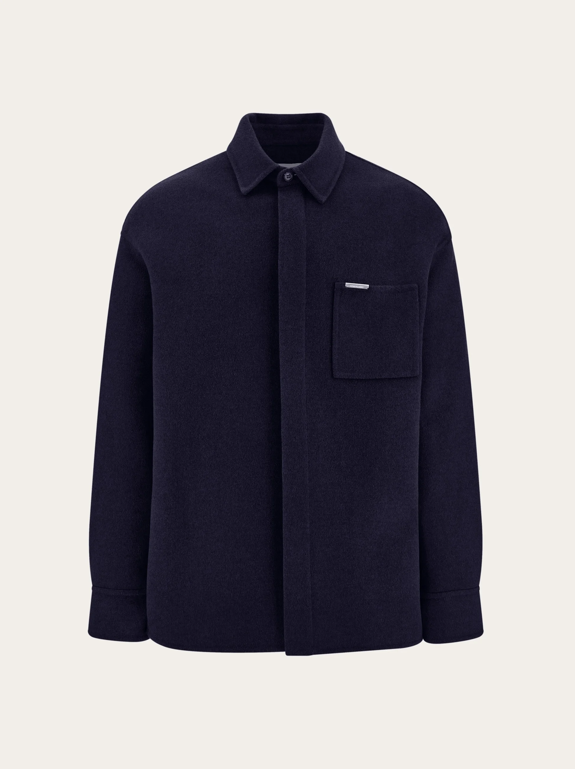 Cashmere-blend overshirt - 1