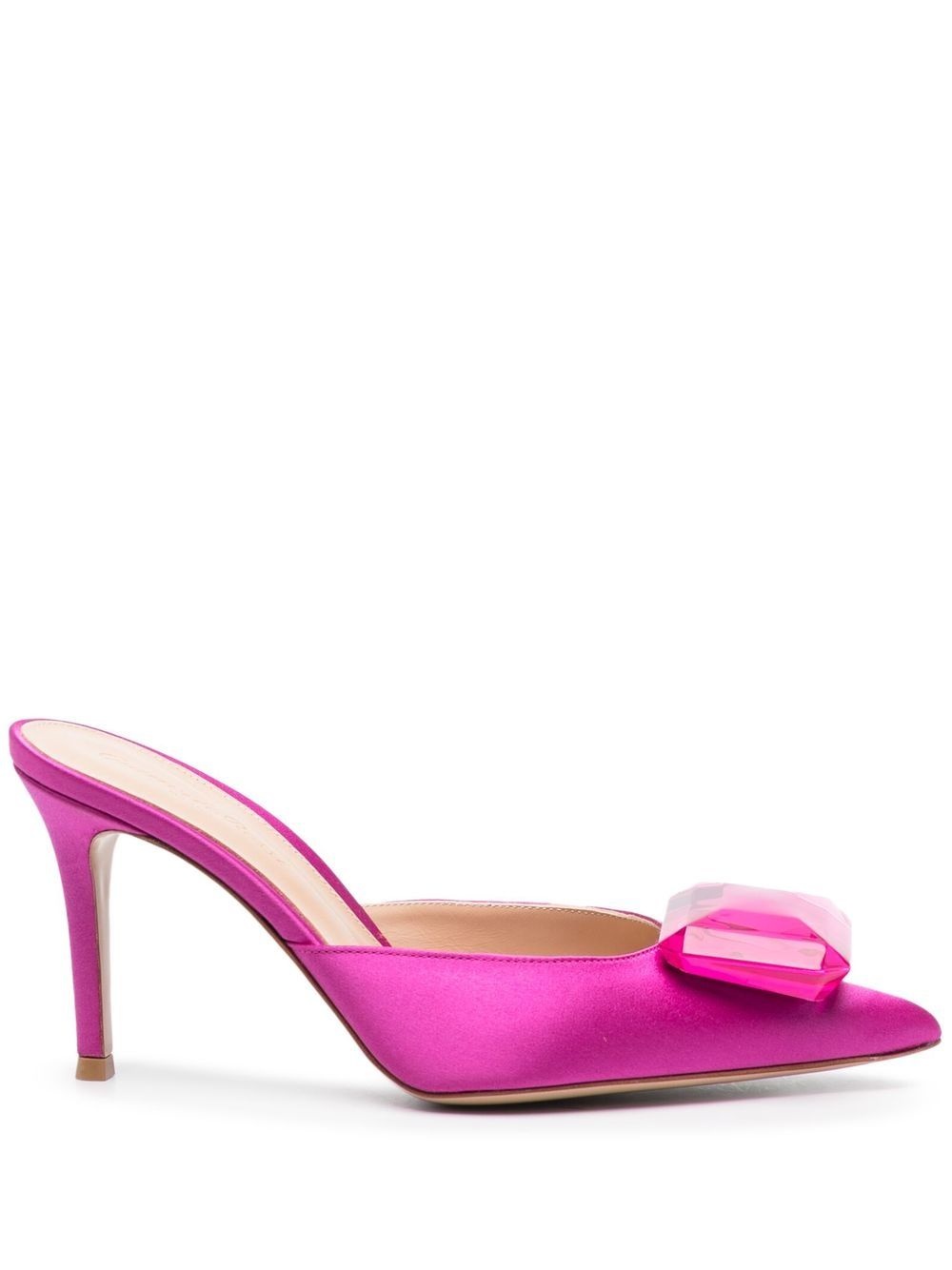 Satin slingback pumps - 1