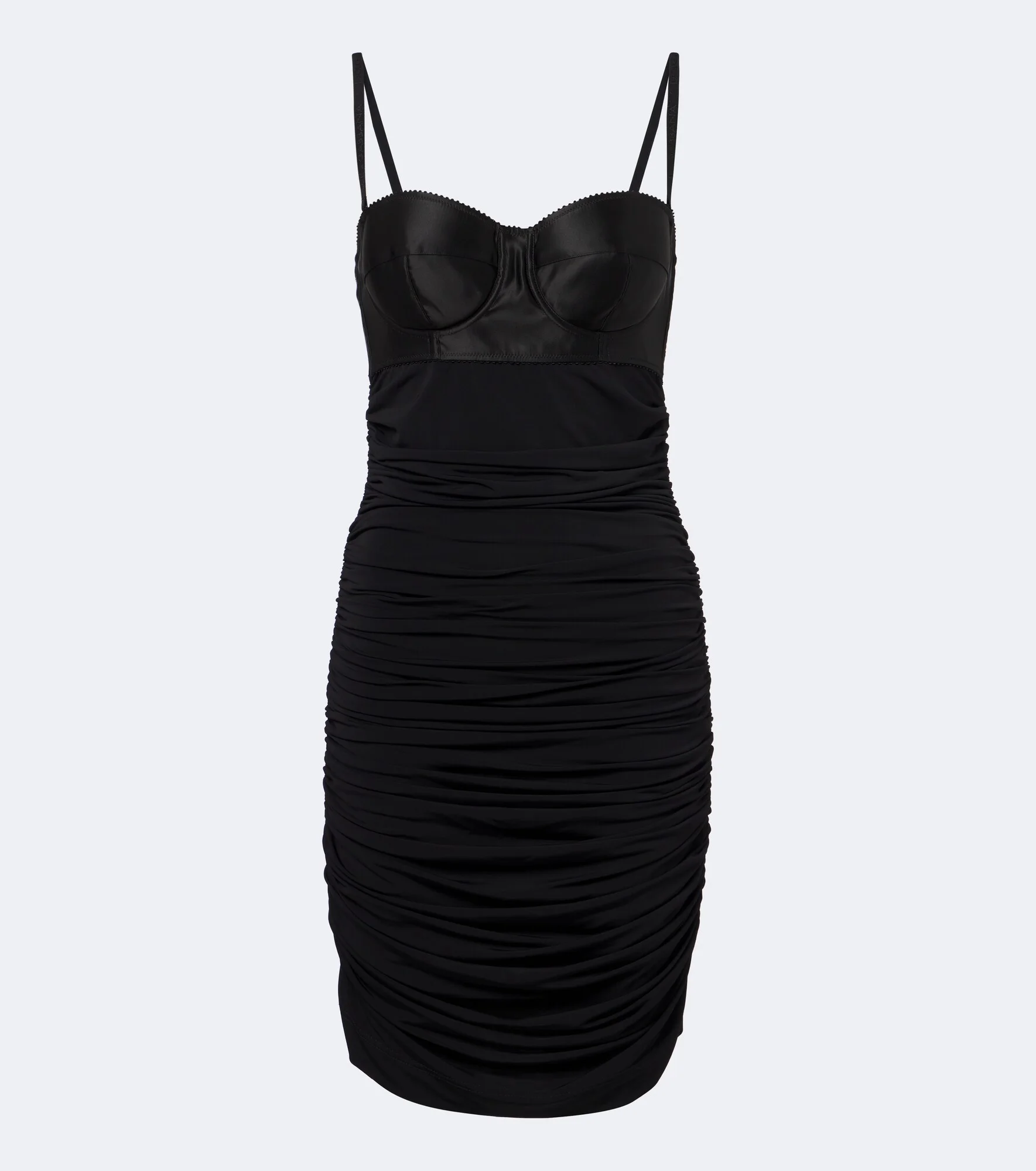 Ruched satin minidress - 1
