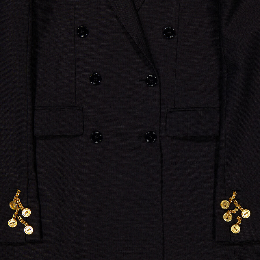 Burberry Long Sleeve Double Breasted Jacket - 2