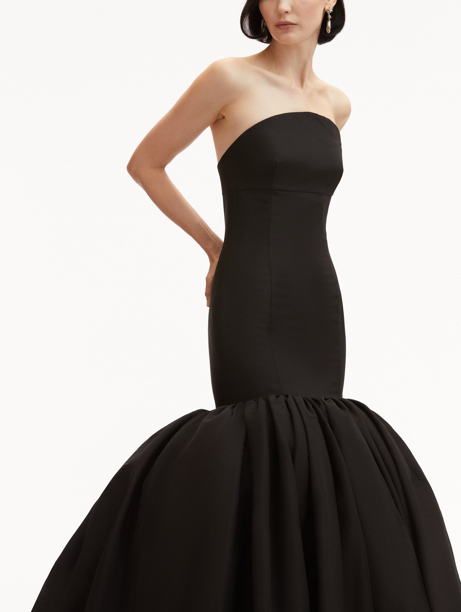 SILK FAILLE MERMAID GOWN - 5