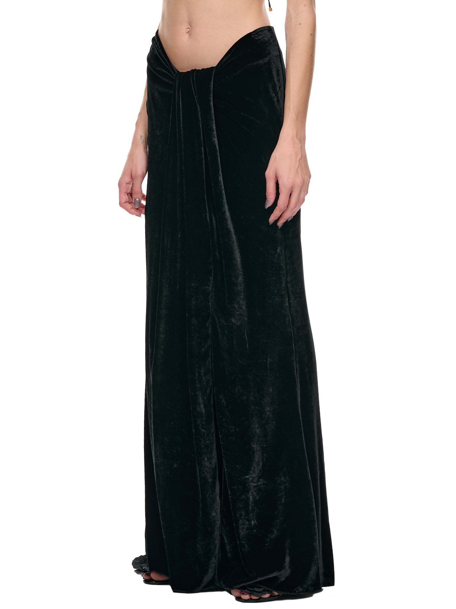 Long Velvet Skirt - 2