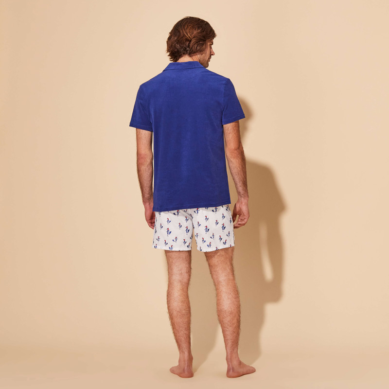 Men Organic Cotton Terry Polo Solid 4