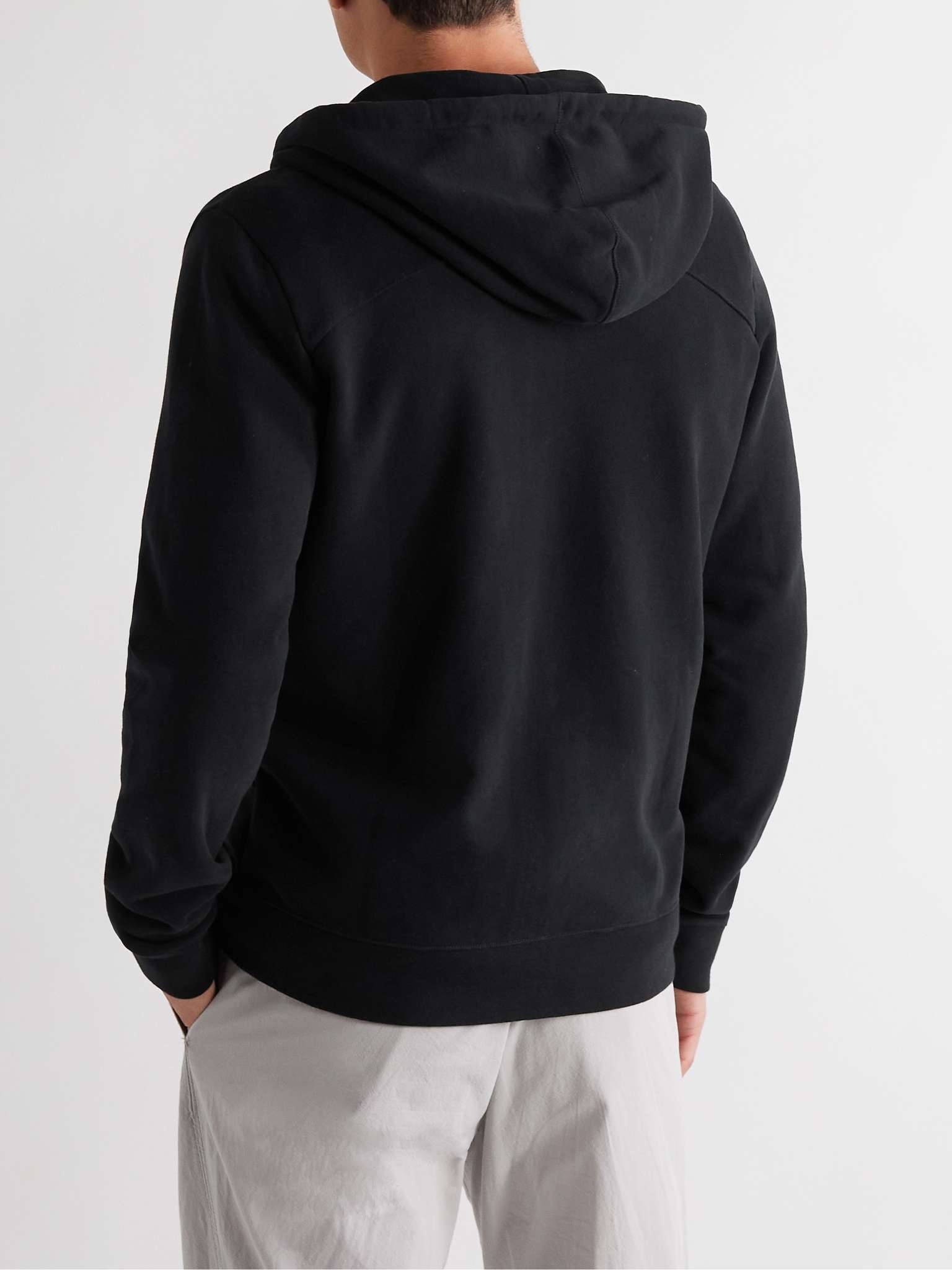 Devon Slim-Fit Cotton-Jersey Zip-Up Hoodie - 4