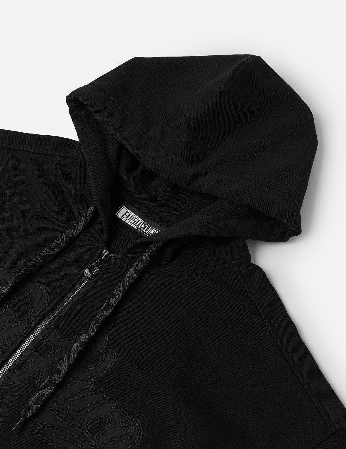 EVISUKURO Embroidery Loose Fit Hoodie Jacket - 7