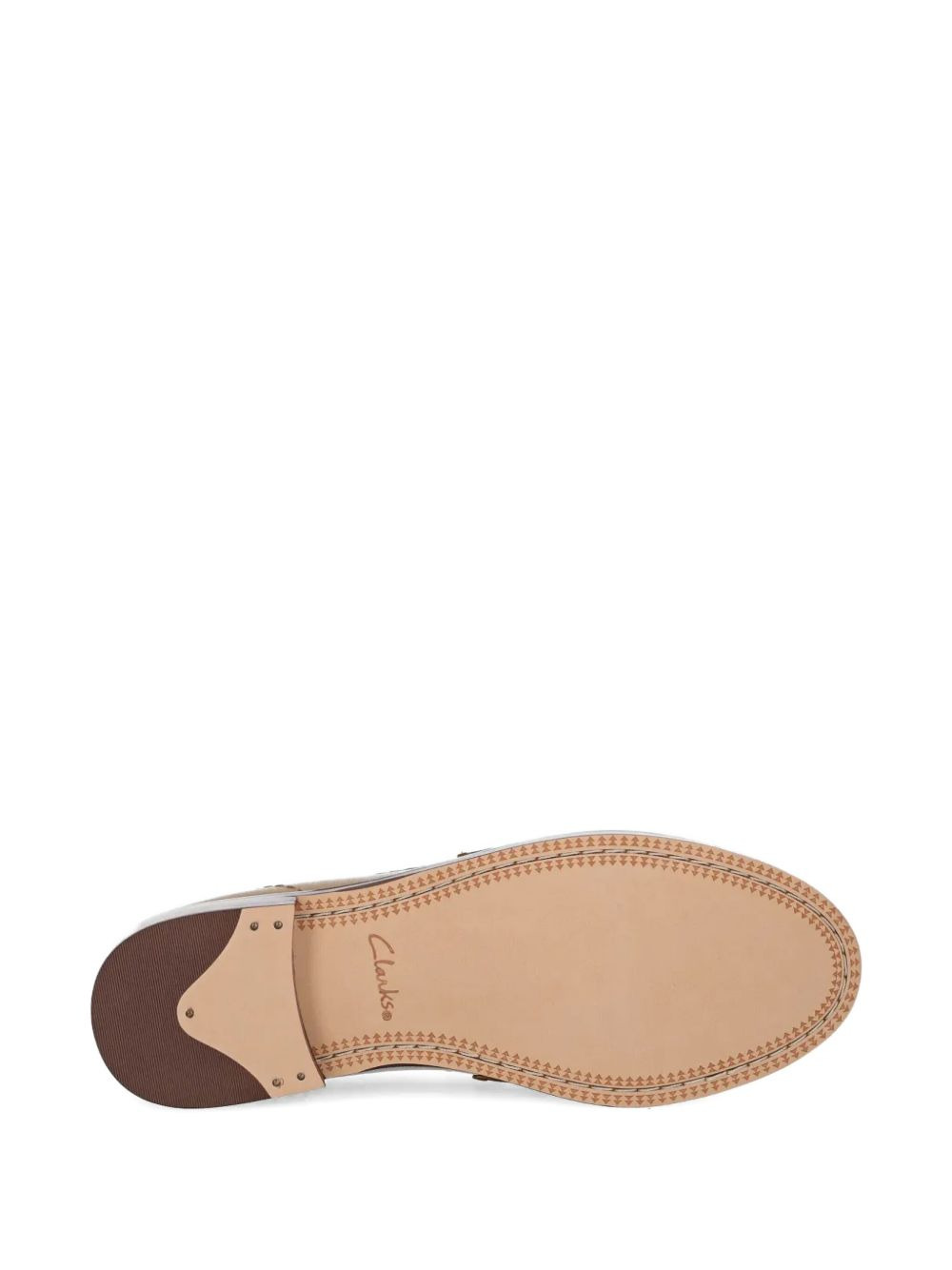 two-tone leather loafers - 5