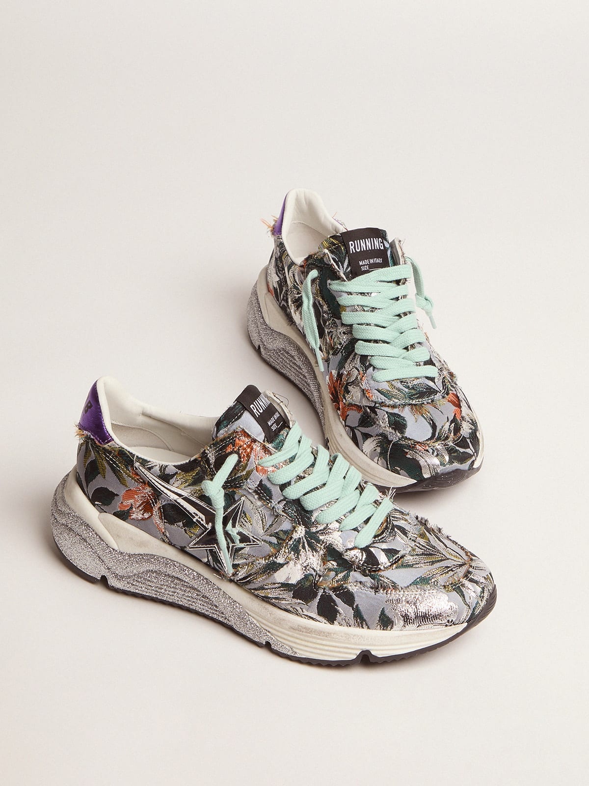 Running Sole sneakers with floral jacquard upper - 2