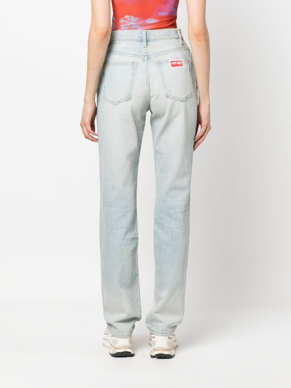 Japanese high-waisted straight-leg jeans - 4