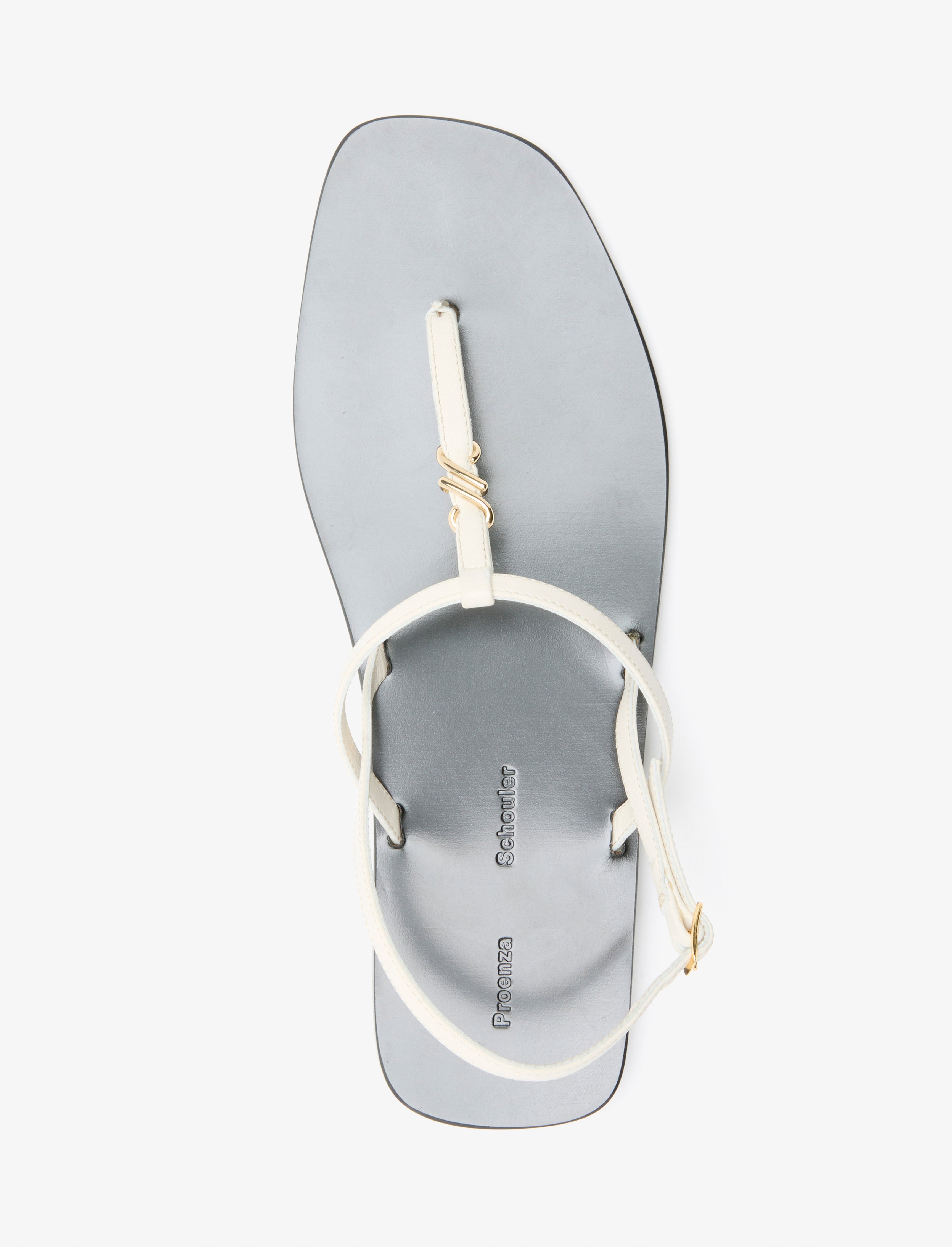 Monogram T-Strap Sandals - 4