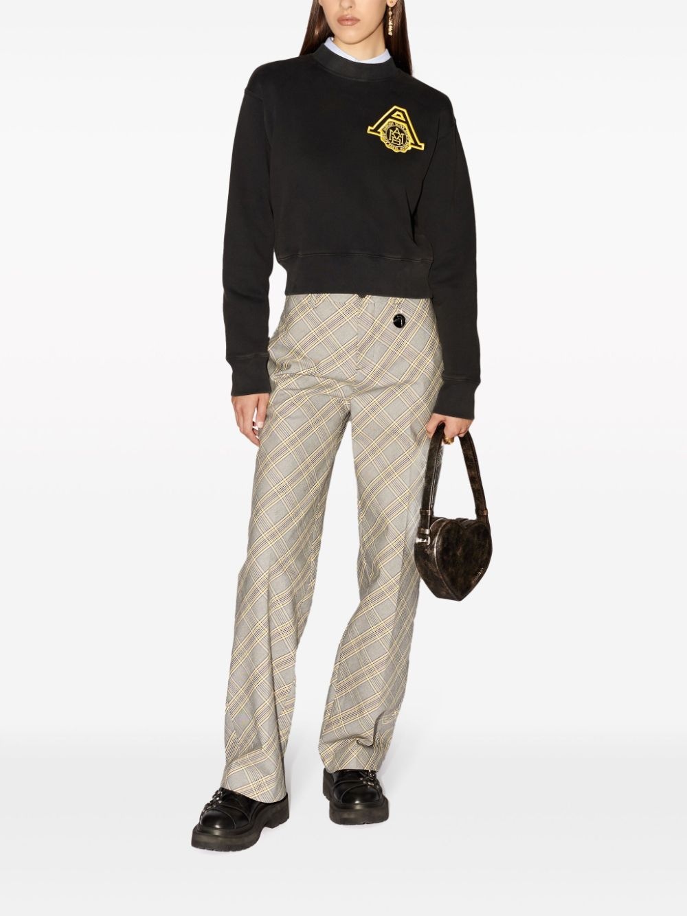 logo-embroidered organic cotton sweatshirt - 2