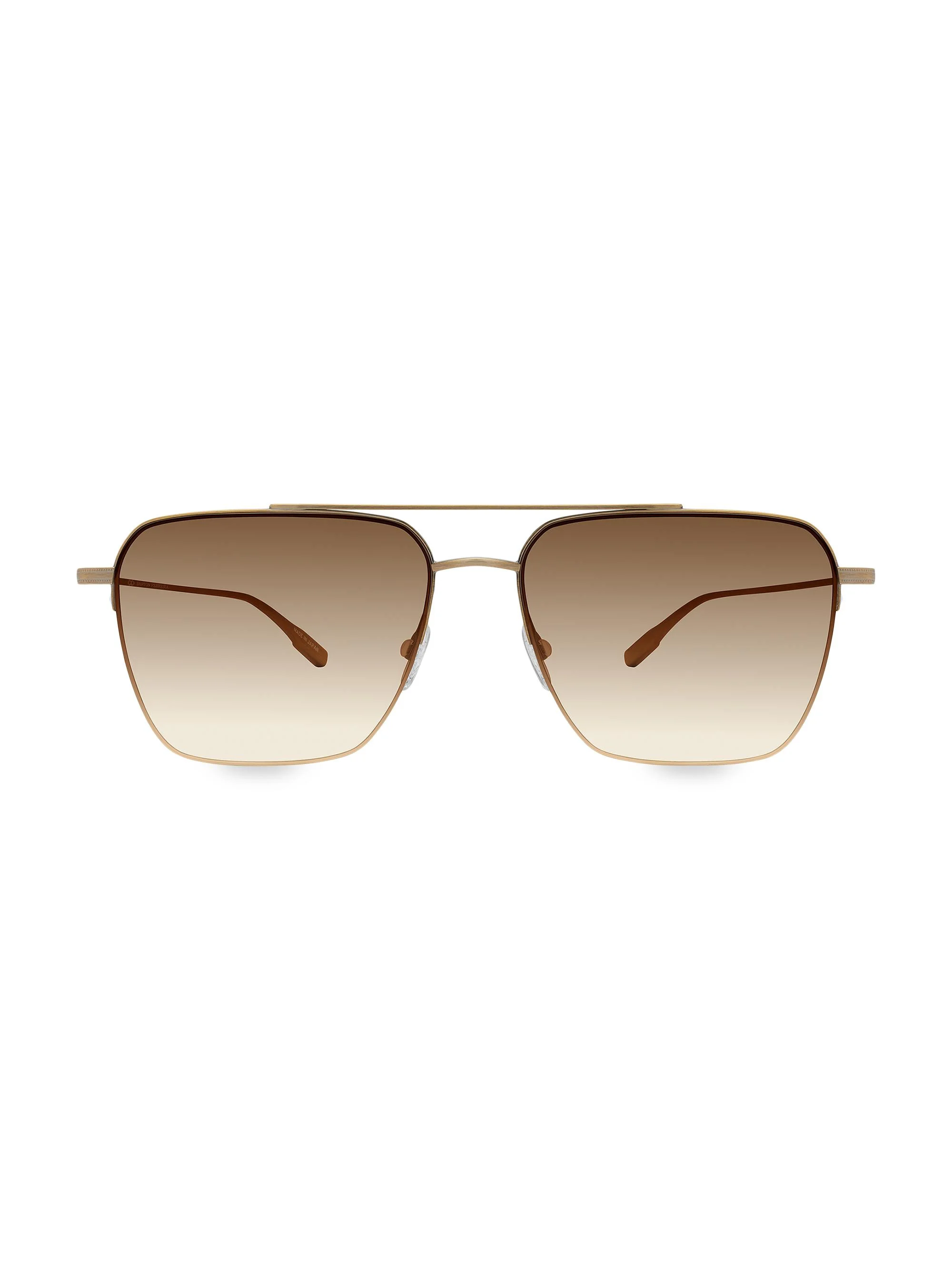 Women's 55MM Aviator Gradient Sunglasses - Gold Brown Gradient - 1
