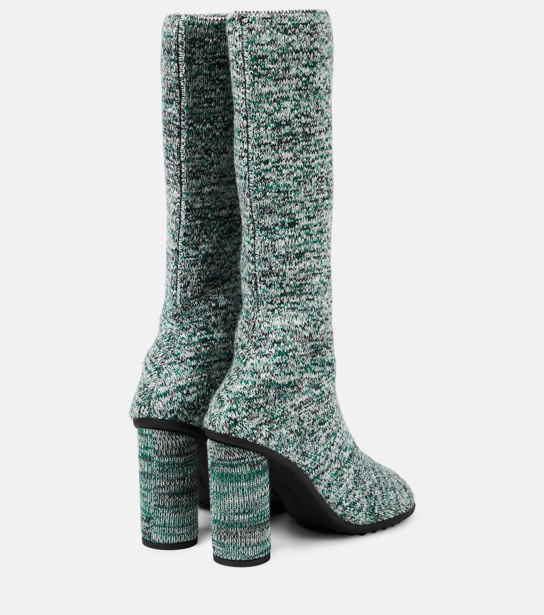 Atomic knitted knee-high sock boots - 3