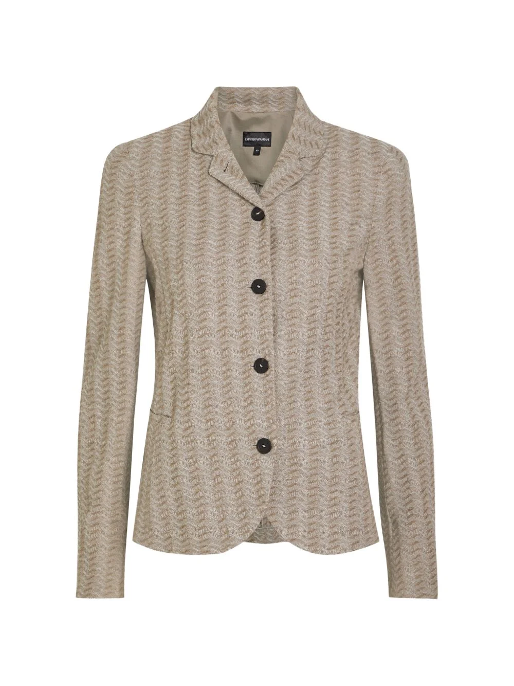 buttoned patterned blazer - 1