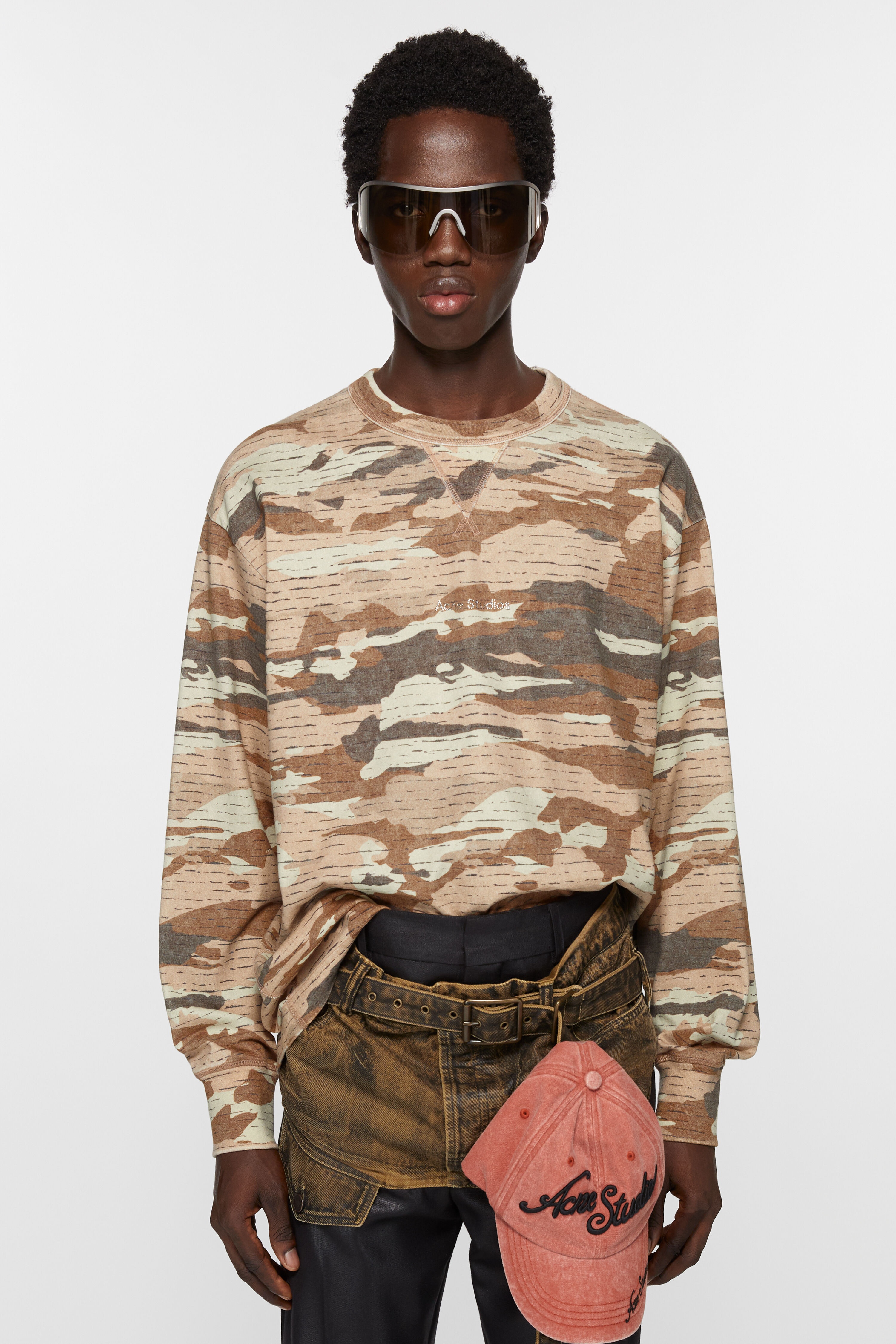 Print logo crew neck - Cacao brown - 2