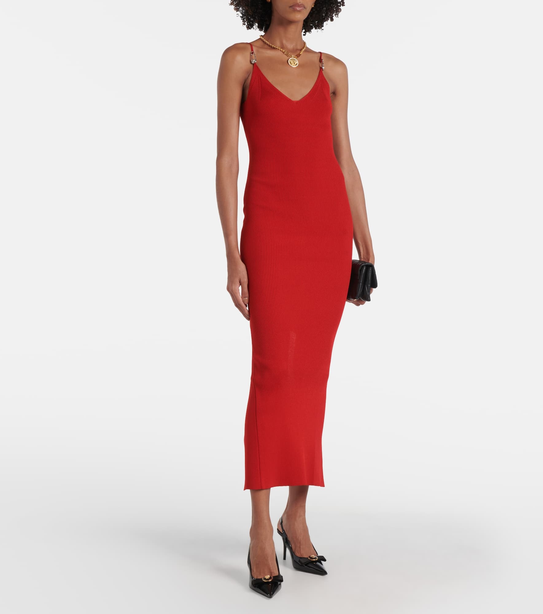 Ribbed-knit slip dress - 2