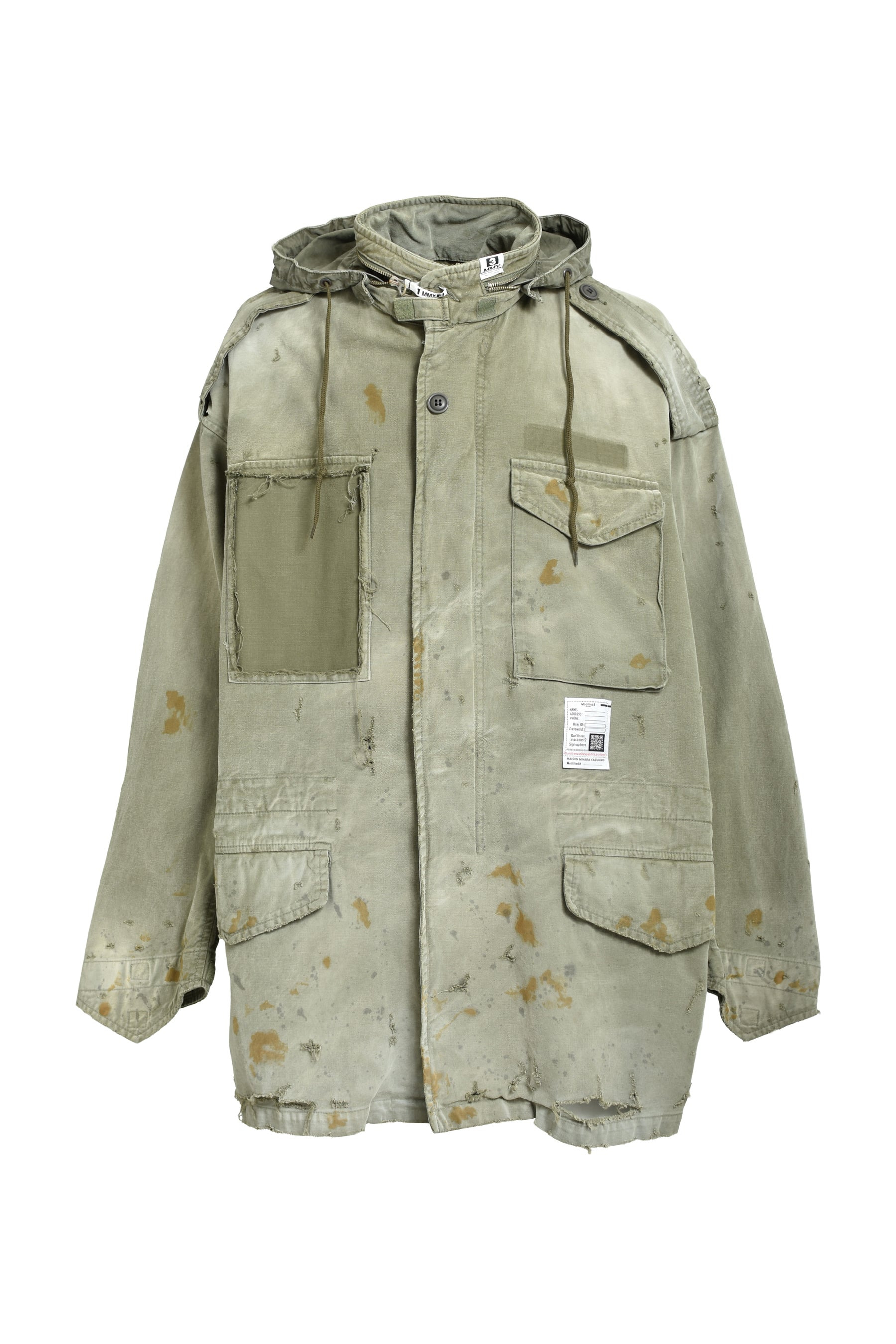 DISTRESSED M-65 JACKET / KHA - 5
