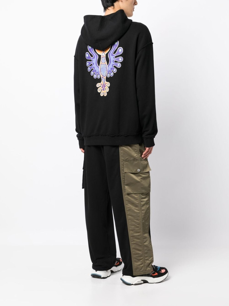 Marcelo Burlon County Of Milan graphic-print cotton hoodie outlook