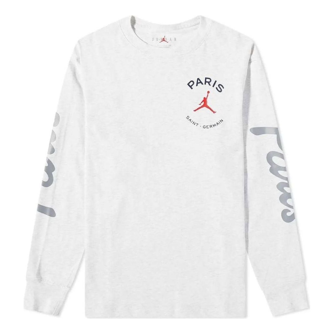 Air Jordan Paris Saint-Germain Long-Sleeve T-Shirt 'Grey' DJ0409-051 - 1