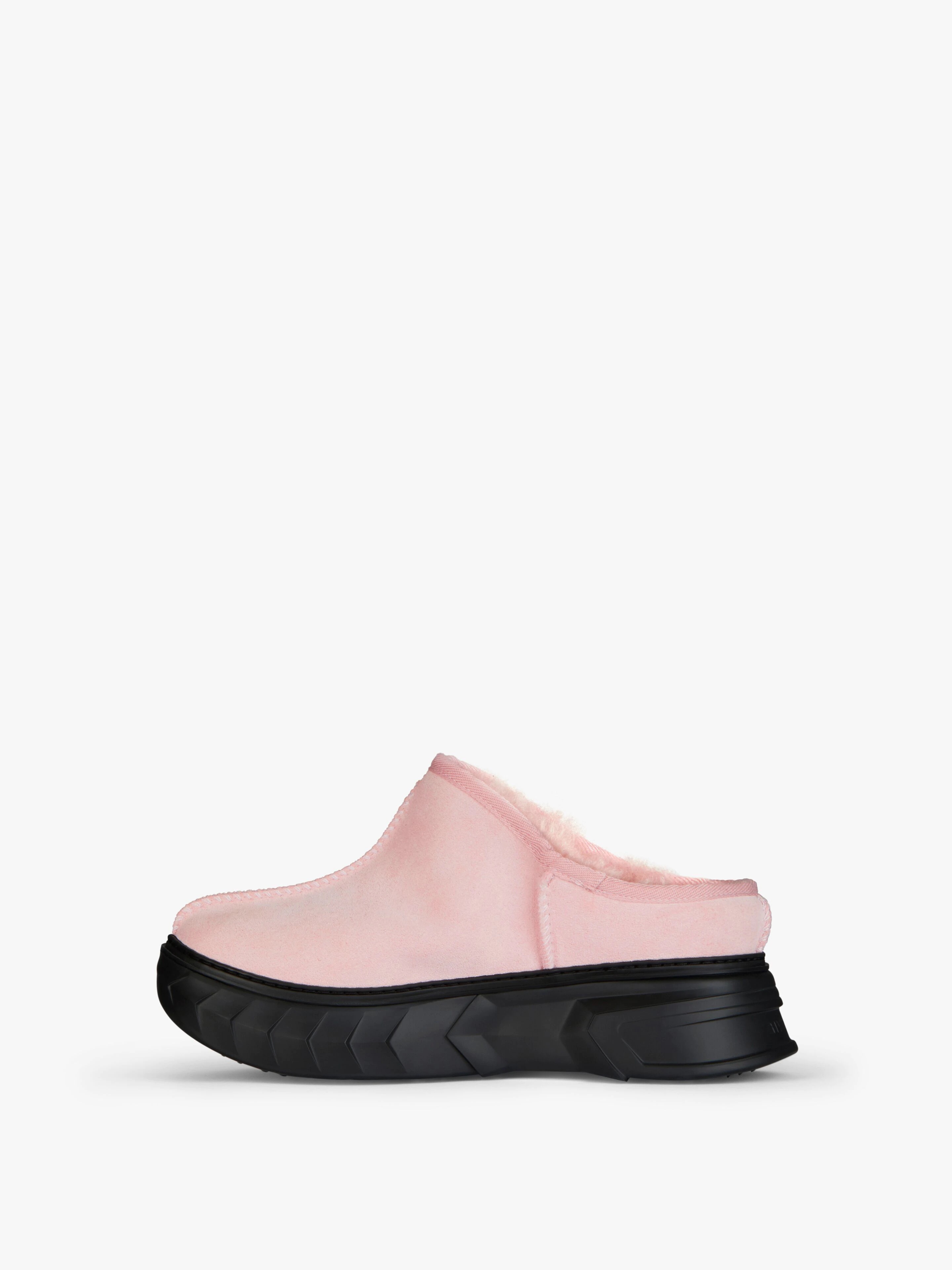 WINTER MALLOW MULES IN SUEDE AND FAUX FUR - 3