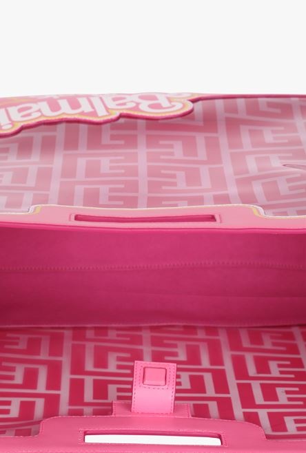 Balmain x Barbie - Pink calfskin 1945 tote bag - 4